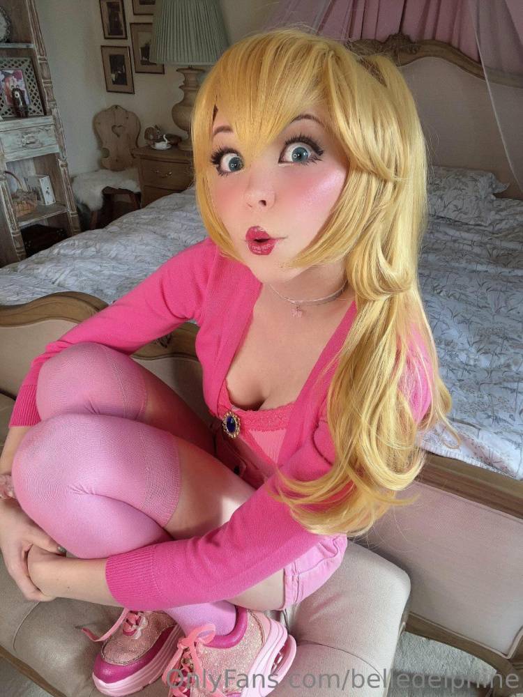 Belle Delphine Nude Princess Peach Cosplay Onlyfans Set Leaked - #24