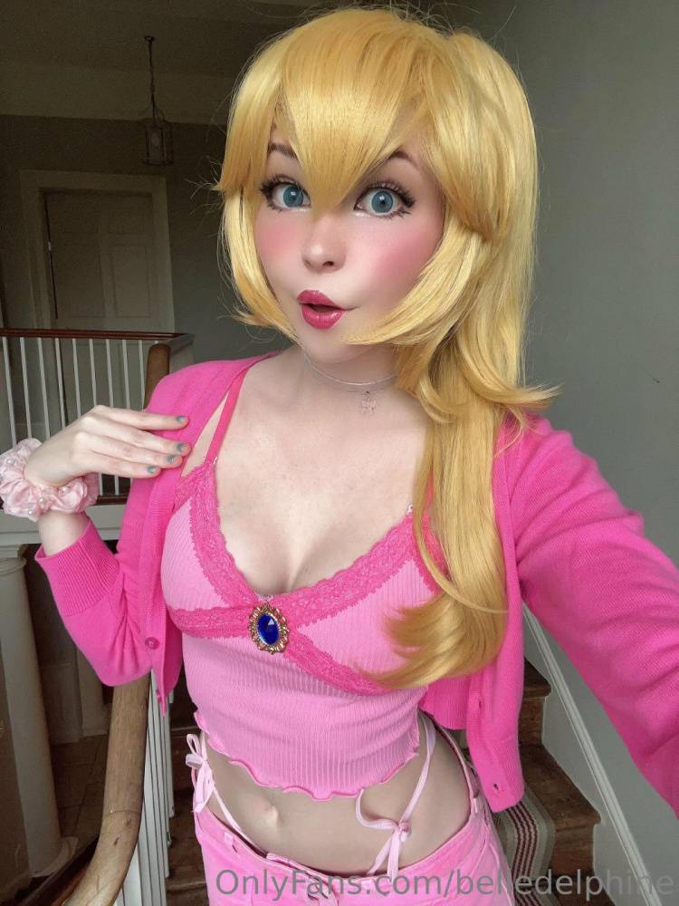Belle Delphine Nude Princess Peach Cosplay Onlyfans Set Leaked - #22