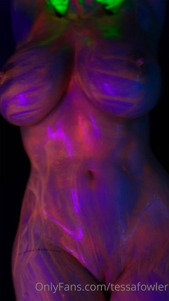 Tessa Fowler Nude Neon Body Paint OnlyFans Video Leaked - #10