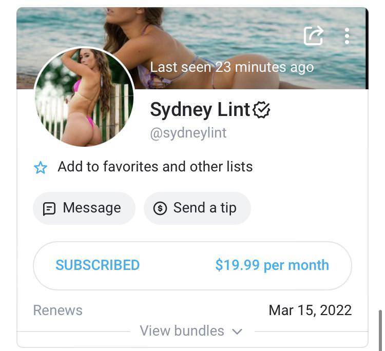 Sydney Lint Nude Onlyfans Leak! NEW - #2