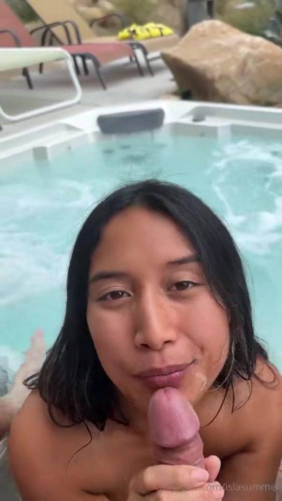 Isla Summer Nude Pool Cumshot Facial OnlyFans Video Leaked - #2