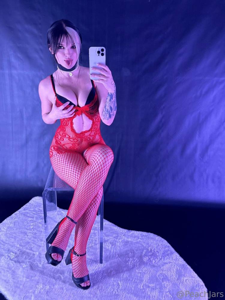 PeachJars Sexy Fishnet Bodysuit Tease Onlyfans Set Leaked - #7