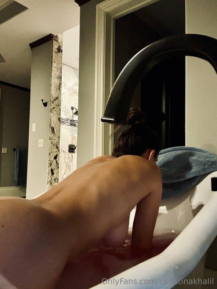 Christina Khalil Nude Bath Nipple Tease Onlyfans Set Leaked - #6
