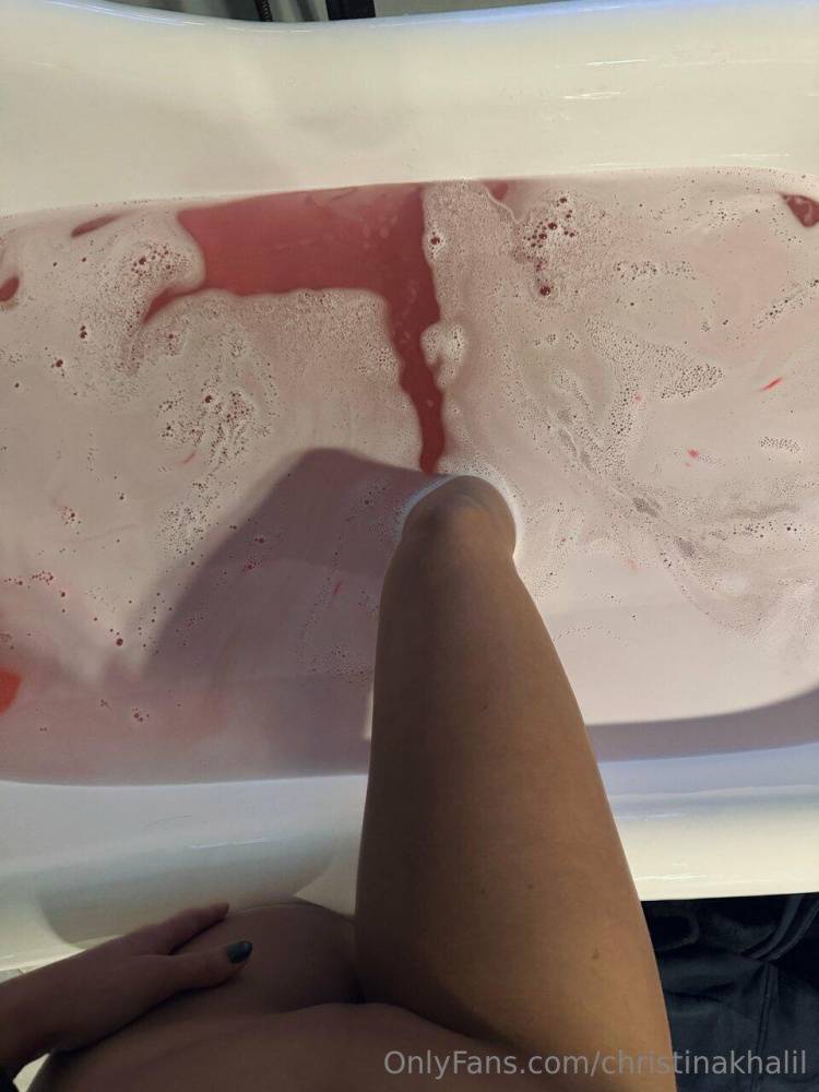 Christina Khalil Nude Bath Nipple Tease Onlyfans Set Leaked - #18