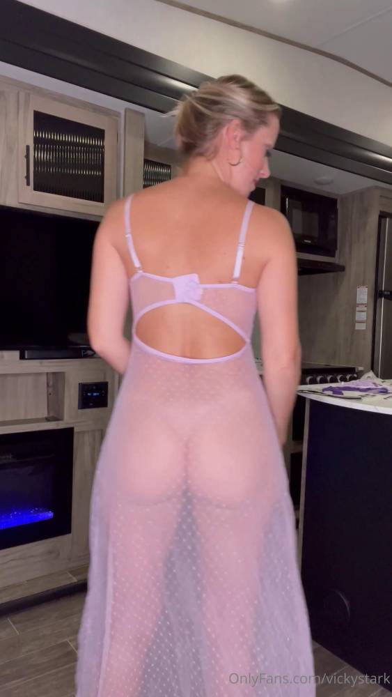Vicky Stark Nude Sheer Nighty Try On Onlyfans Video Leaked - #12