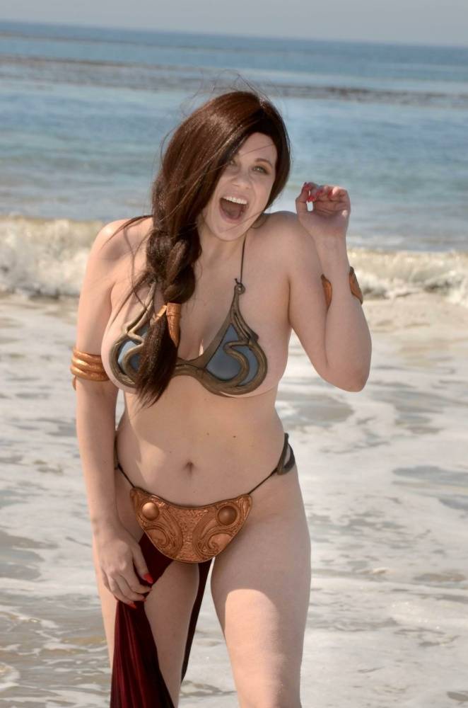 Maitland Ward Nude Slave Leia Cosplay Set Leaked - #20