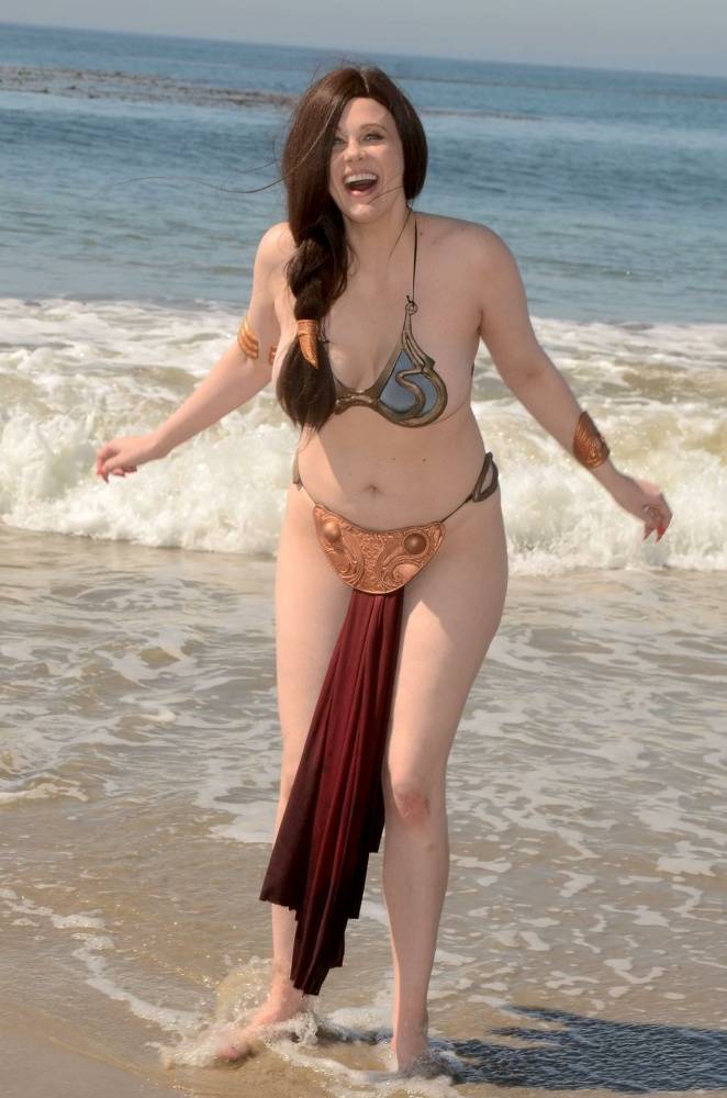 Maitland Ward Nude Slave Leia Cosplay Set Leaked - #16