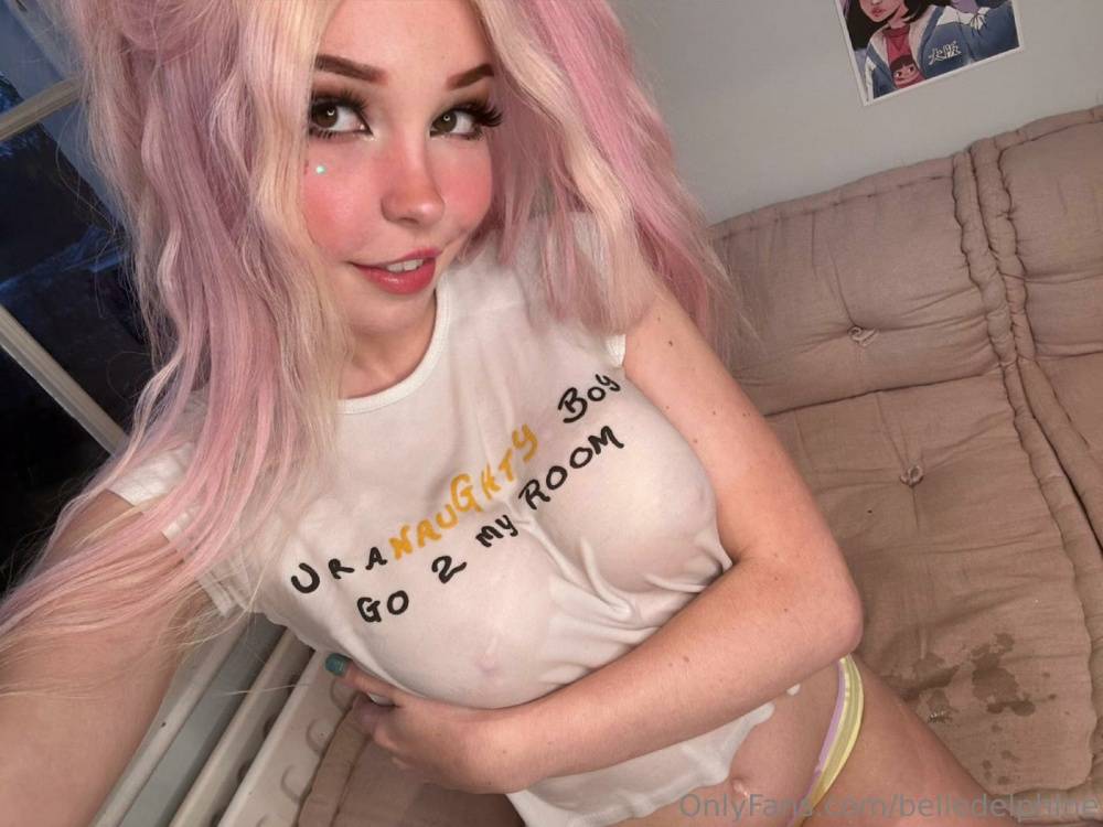 Belle Delphine Nude Naughty Wet T-Shirt Onlyfans Set Leaked - #17
