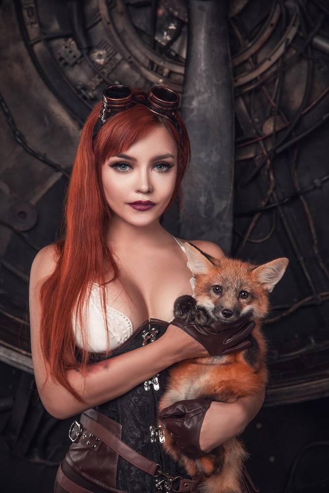 Kalinka Fox Nude Steampunk Cosplay Patreon Set Leaked - #13