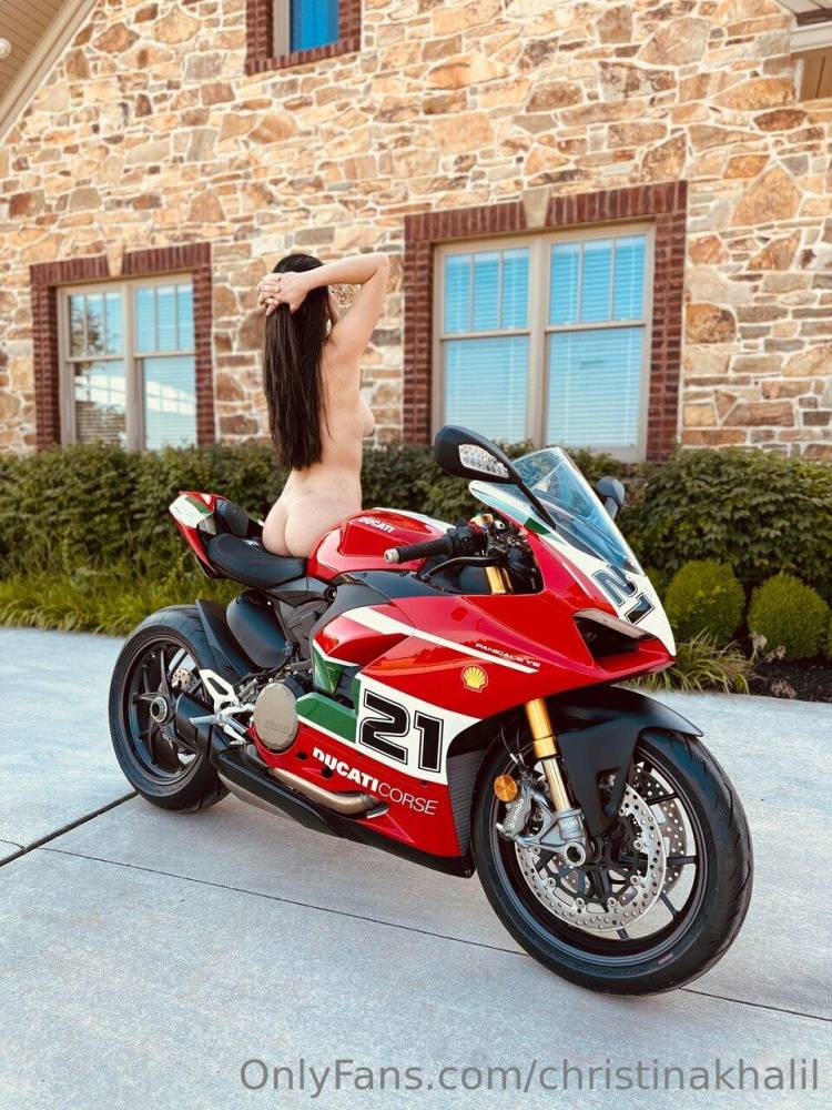 Christina Khalil Nude Sports Bike Onlyfans Set Leaked - #17