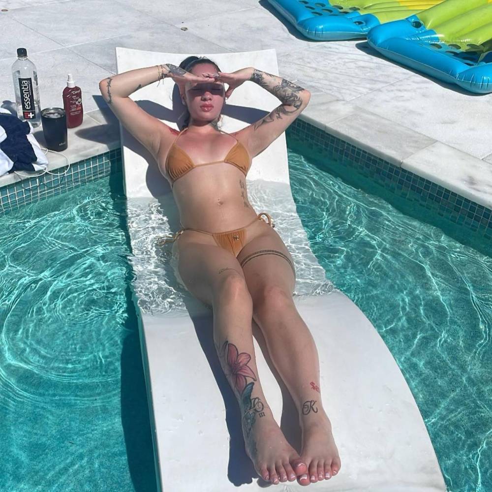 Bhad Bhabie Sexy Ass Bikini Pool Onlyfans Set Leaked - #1
