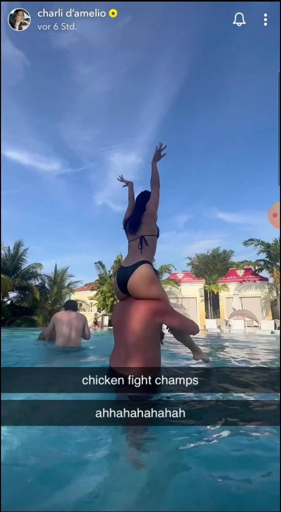 Charli D 19Amelio Beach Pool Bikini Video Leaked - #8