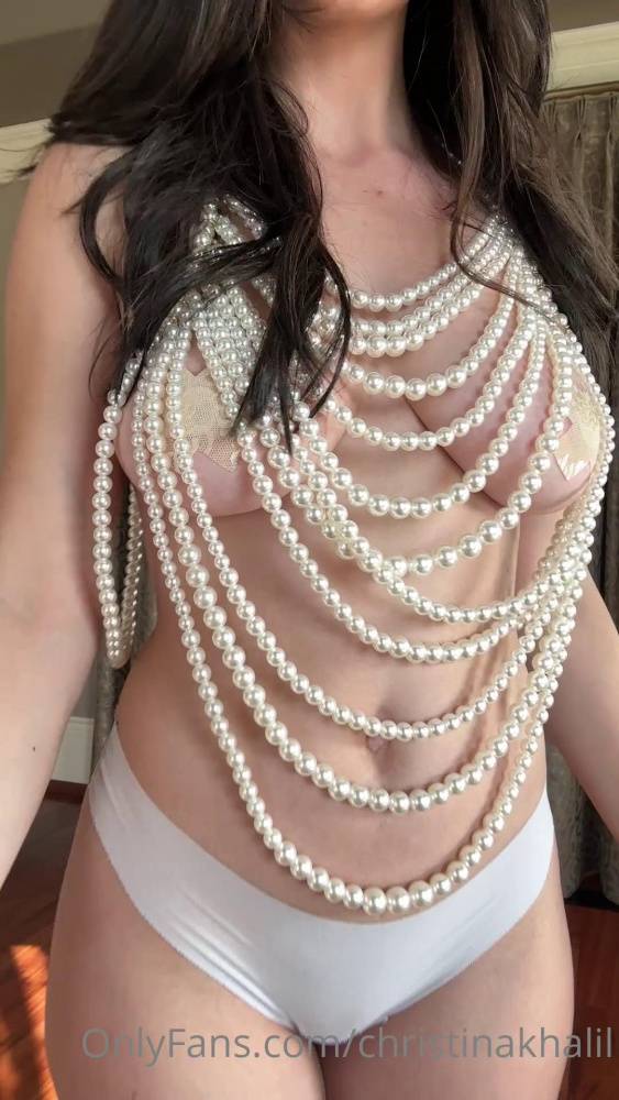 Christina Khalil Nipple Pasties Beaded Top Onlyfans Video Leaked - #6