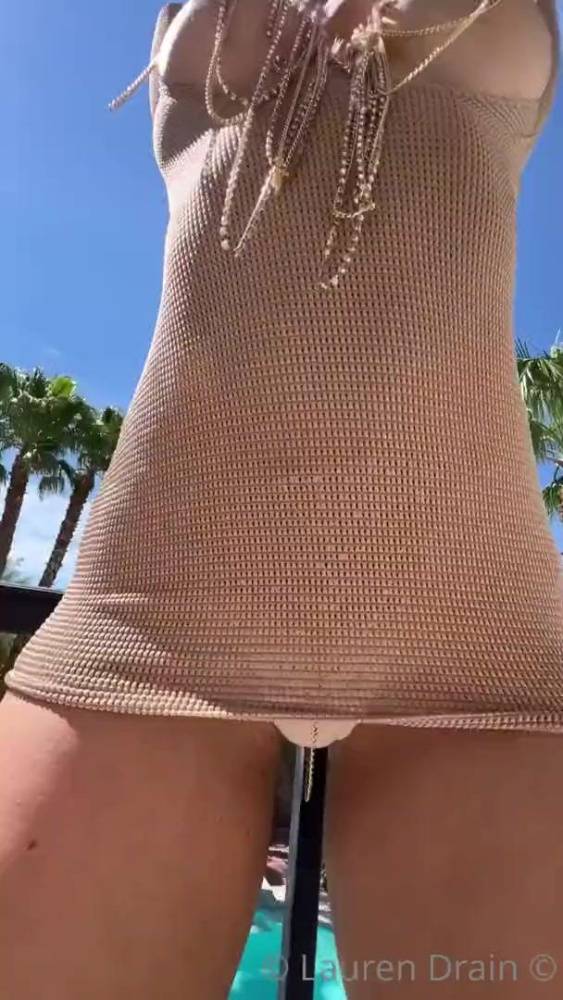 Lauren Drain See-Through Dress Strip OnlyFans Video Leaked - #3