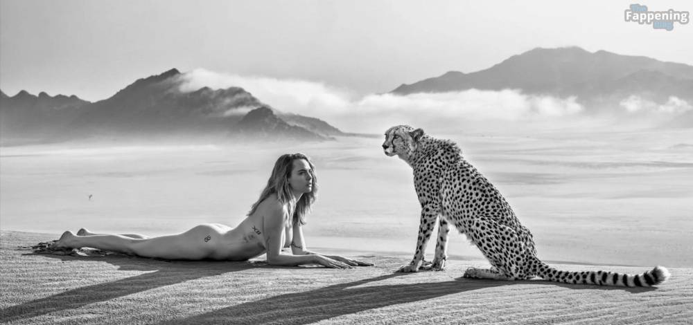 Cara Delevingne Poses Naked with a Wild Cheetah (8 Photos) - #3