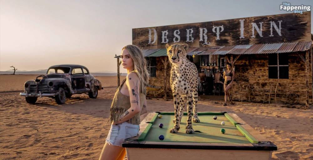 Cara Delevingne Poses Naked with a Wild Cheetah (8 Photos) - #6