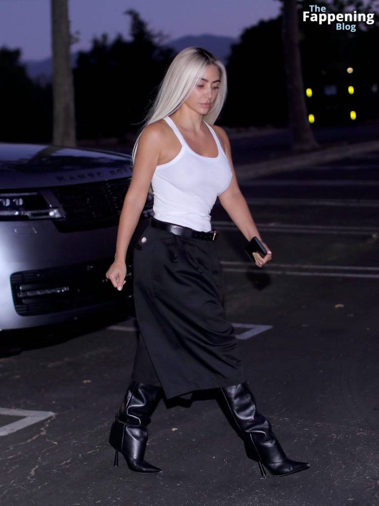 Kim Kardashian Wears Fashionable Pants and Chic Look as She Attends Late Meeting in LA (21 Photos) - #18