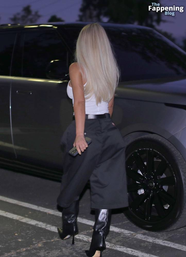 Kim Kardashian Wears Fashionable Pants and Chic Look as She Attends Late Meeting in LA (21 Photos) - #2