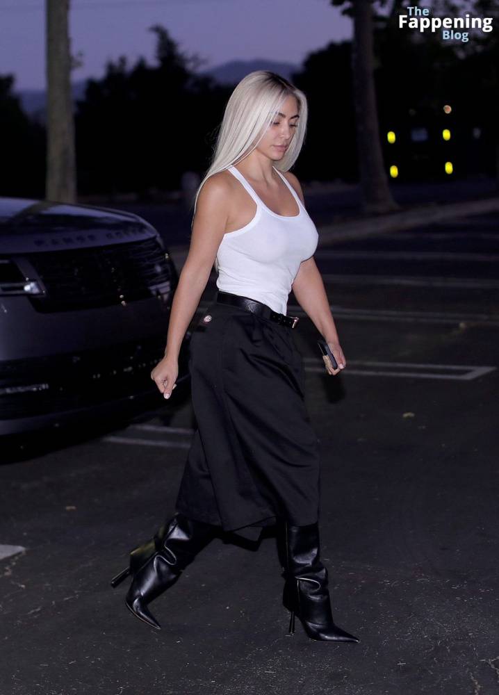 Kim Kardashian Wears Fashionable Pants and Chic Look as She Attends Late Meeting in LA (21 Photos) - #19