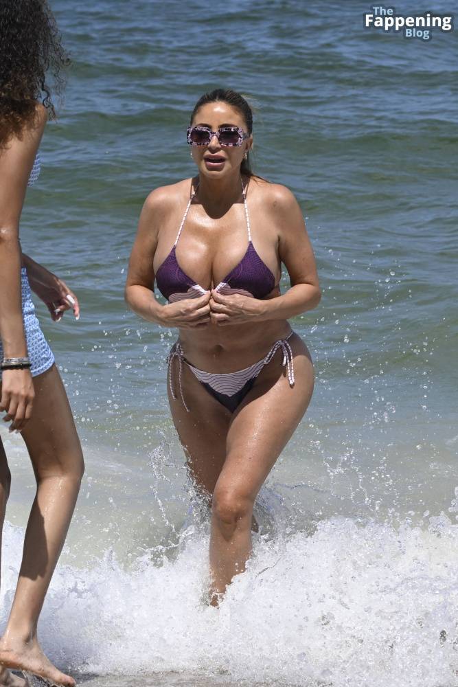 Larsa Pippen Looks Incredible as She Wears a Purple String Bikini on Miami Beach (24 Photos) - #11