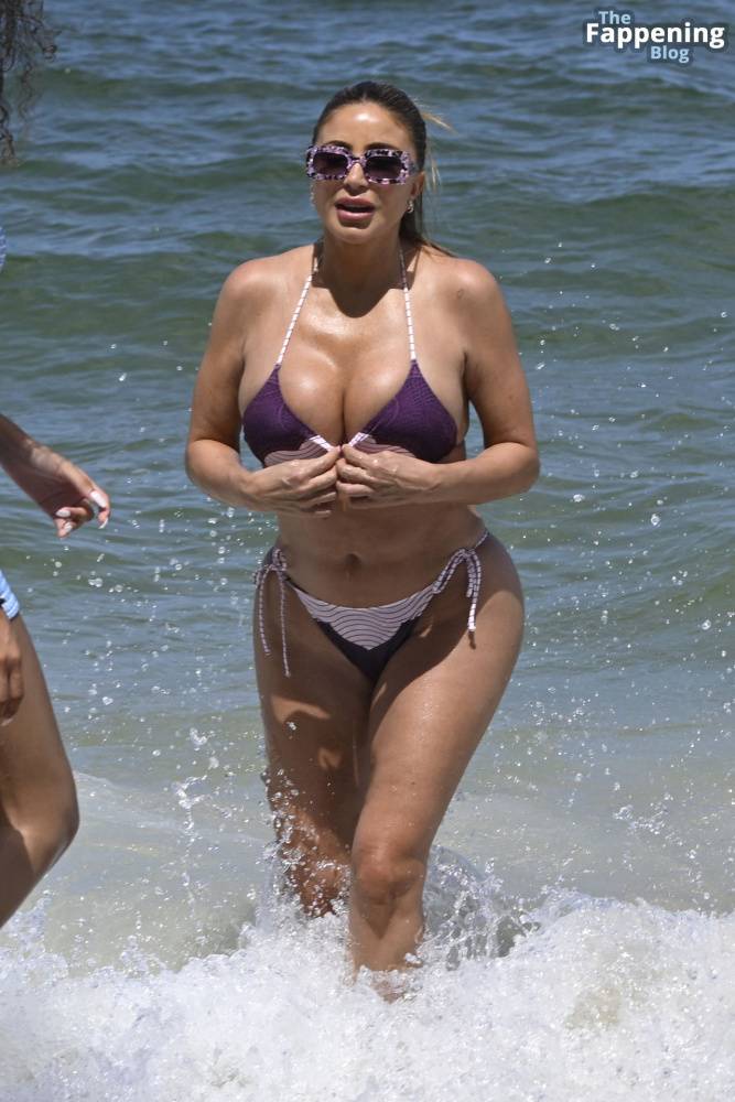 Larsa Pippen Looks Incredible as She Wears a Purple String Bikini on Miami Beach (24 Photos) - #12