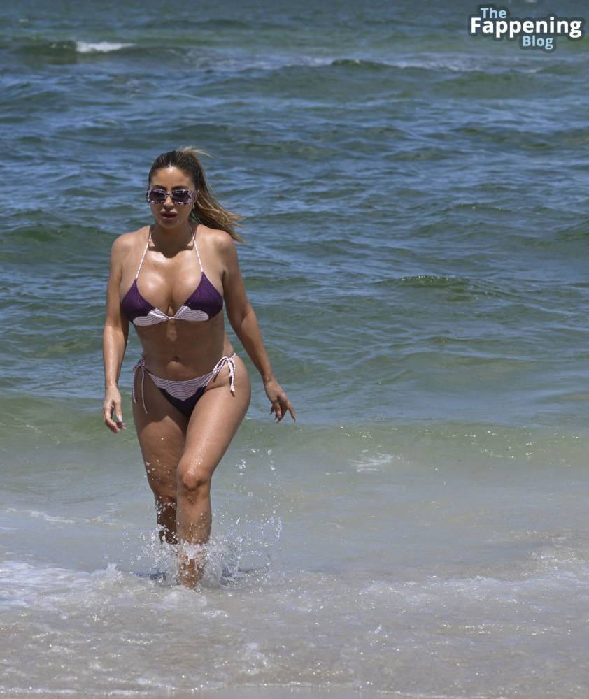 Larsa Pippen Looks Incredible as She Wears a Purple String Bikini on Miami Beach (24 Photos) - #14