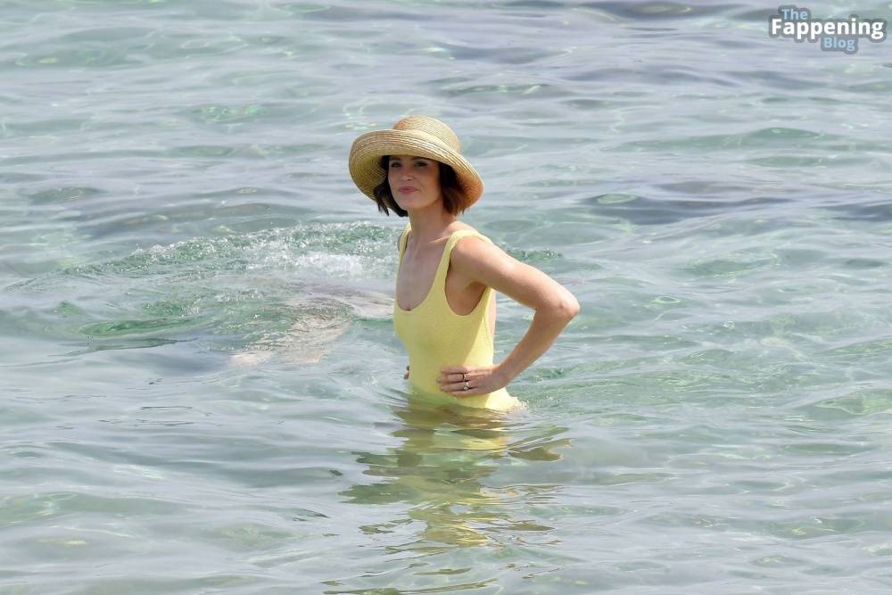 Gemma Arterton Shows Off Her Toned Physique in a Yellow Swimsuit (39 Photos) - #25
