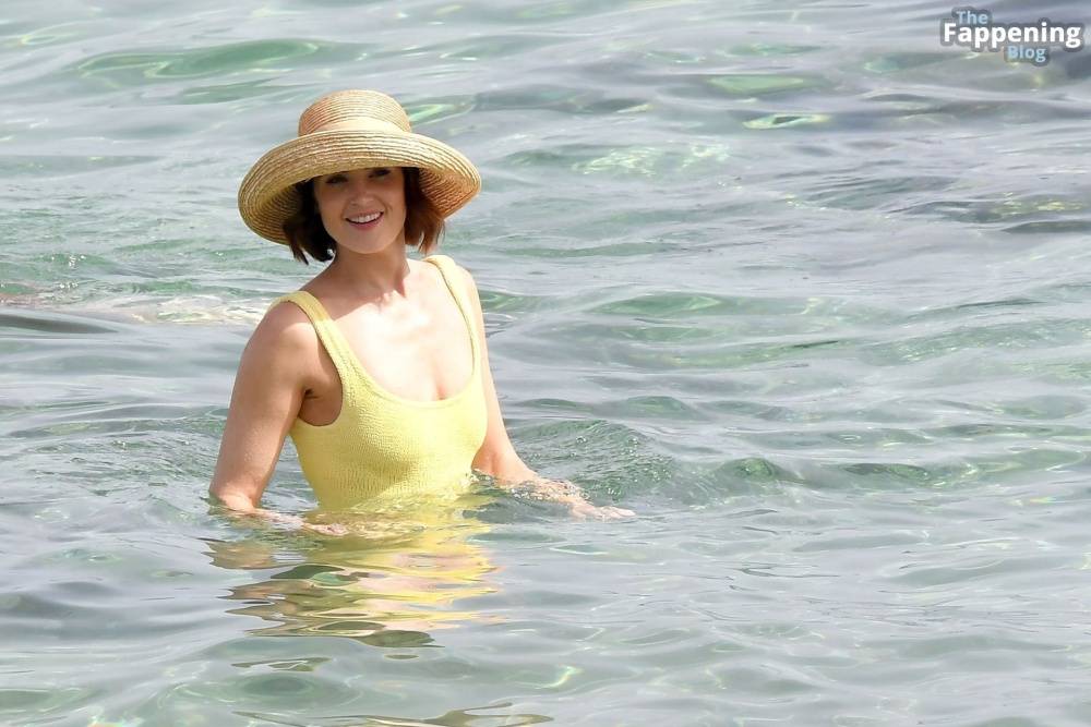 Gemma Arterton Shows Off Her Toned Physique in a Yellow Swimsuit (39 Photos) - #28