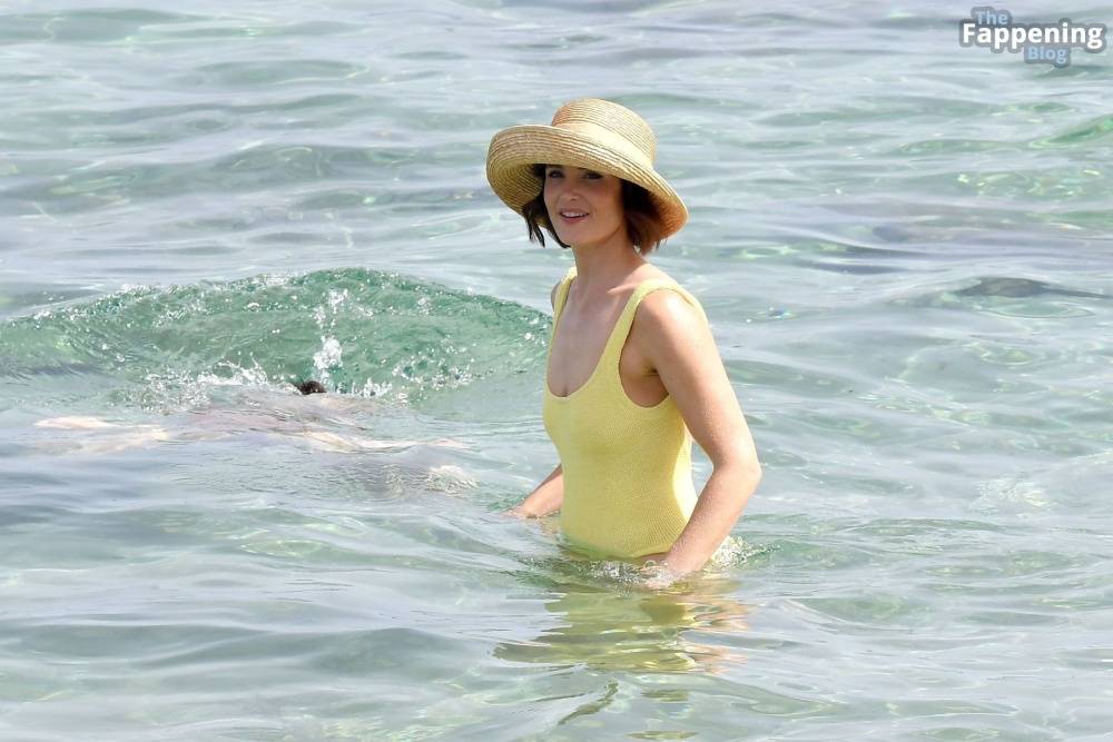 Gemma Arterton Shows Off Her Toned Physique in a Yellow Swimsuit (39 Photos) - #26