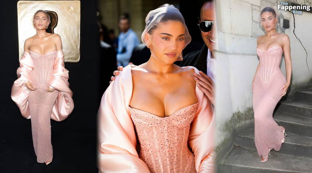 Kylie Jenner Displays Her Sexy Boobs at the Schiaparelli Fashion Show in Paris (25 Photos) - #25