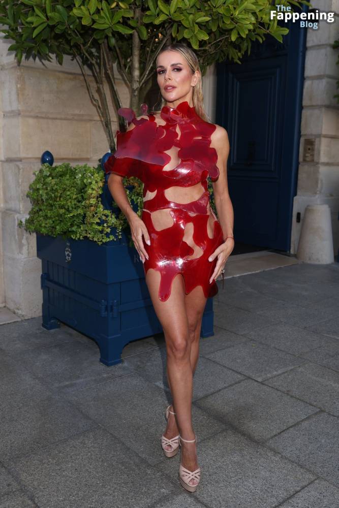 Águeda López Stuns in a Red Dress in Paris (16 Photos) - #6
