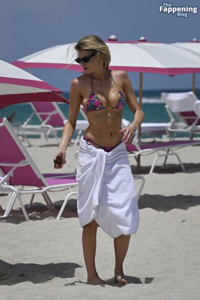 Charlotte McKinney Hits the Beach in a Colorful String Bikini During a Beach Break in Miami (32 Photos) - #26