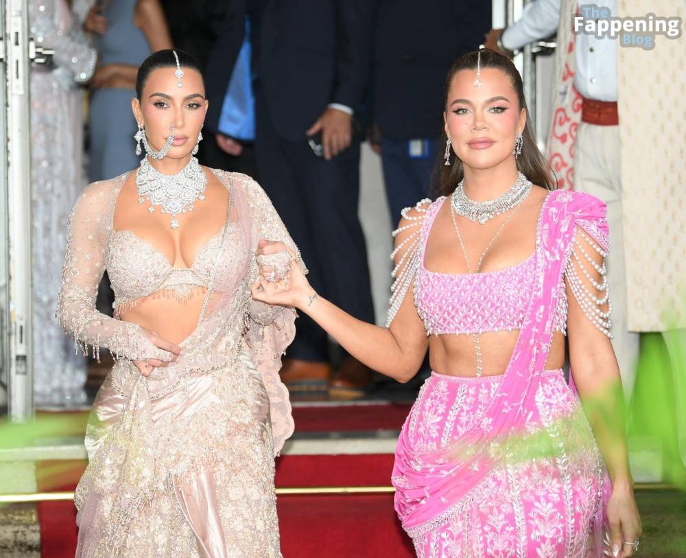 Kim Kardashian & Khloe Kardashian Look Sexy at Anant Ambani’s Wedding (22 Photos) - #10