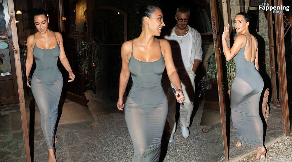 Kim Kardashian Shows Off Her Assets in a Sheer Dress (14 Photos) - #14