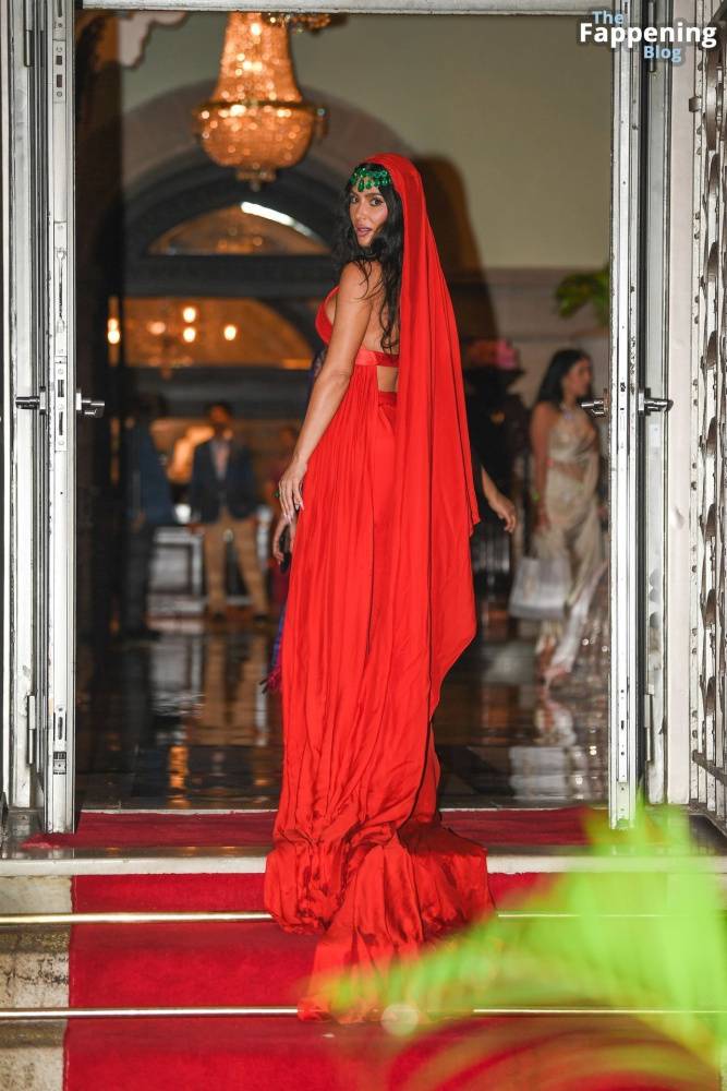 Kim Kardashian Stuns in a Red Dress in Mumbai (33 Photos) - #16