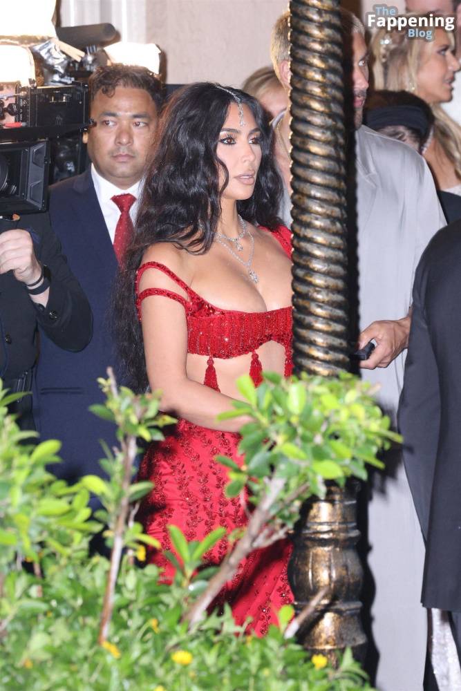 Kim Kardashian Stuns in Red for Anant Ambani’s Wedding (40 Photos) - #16