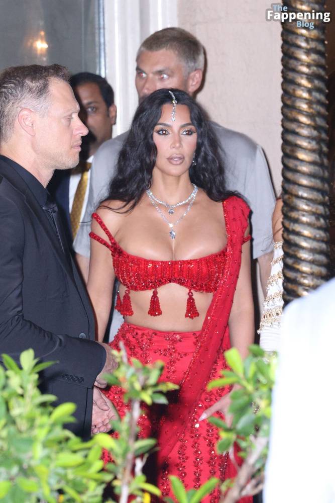 Kim Kardashian Stuns in Red for Anant Ambani’s Wedding (40 Photos) - #22