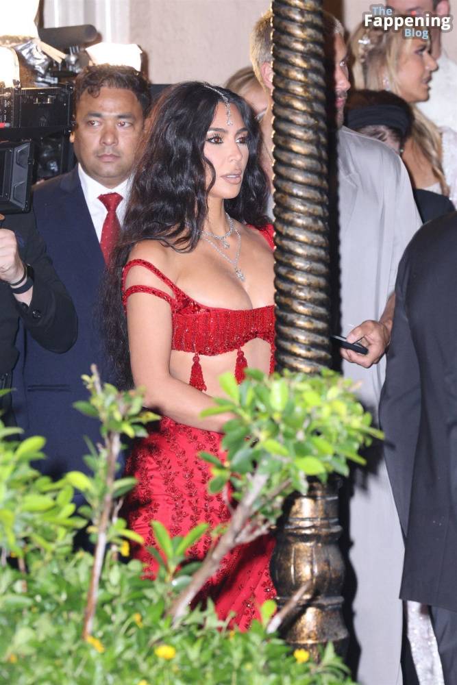 Kim Kardashian Stuns in Red for Anant Ambani’s Wedding (40 Photos) - #17