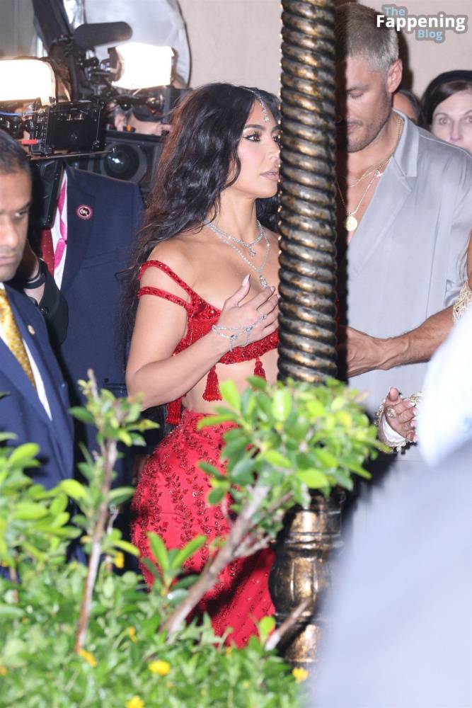 Kim Kardashian Stuns in Red for Anant Ambani’s Wedding (40 Photos) - #4