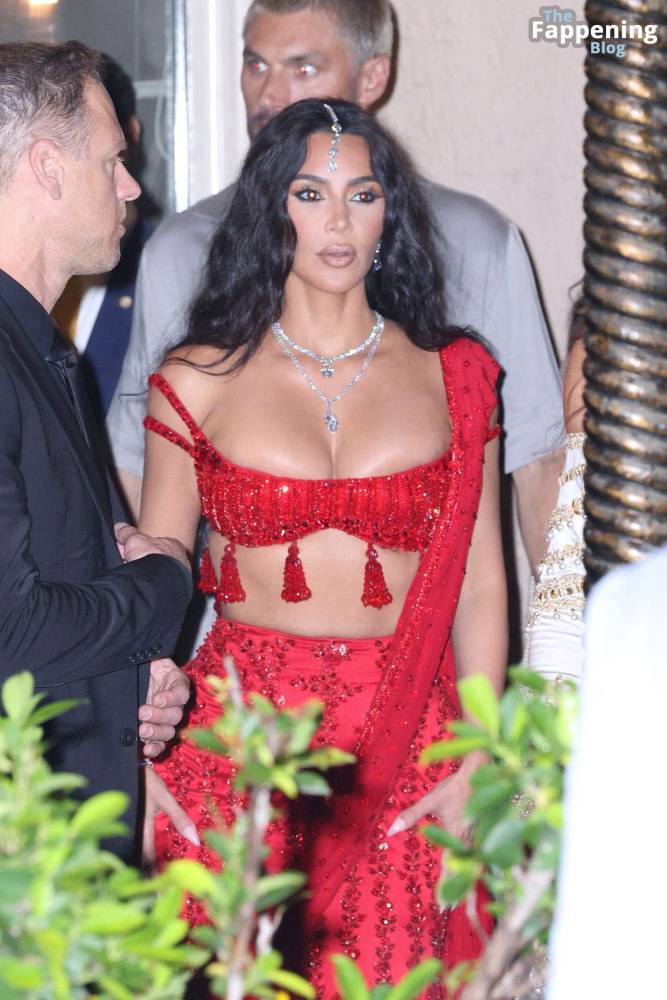 Kim Kardashian Stuns in Red for Anant Ambani’s Wedding (40 Photos) - #27