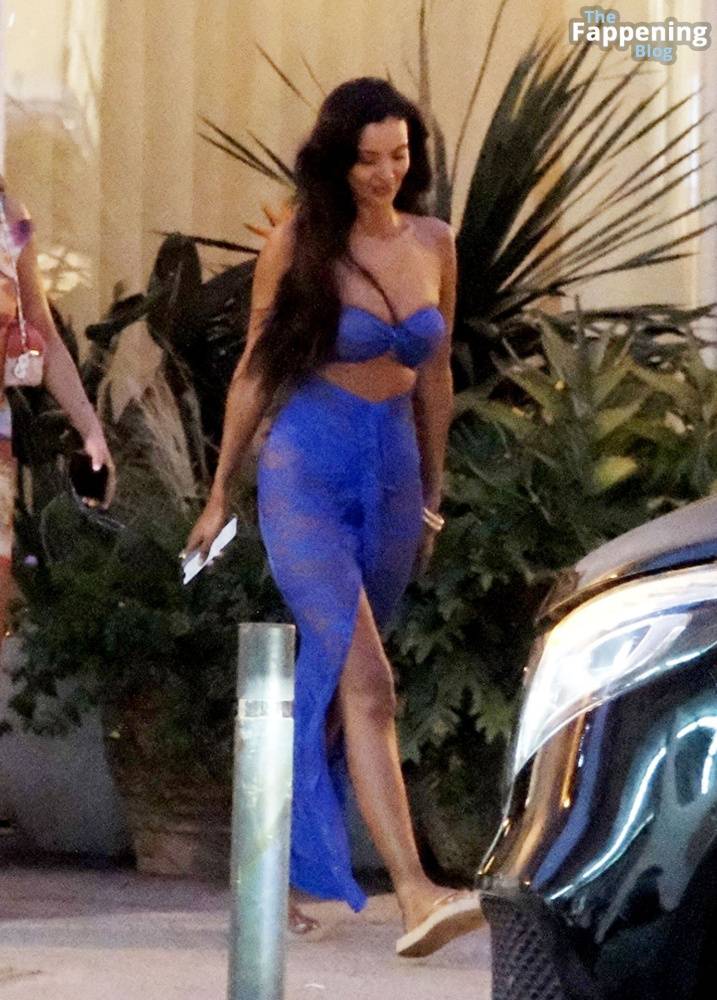 Maya Jama Stuns in a Blue Dress in Ibiza (76 Photos) - #11