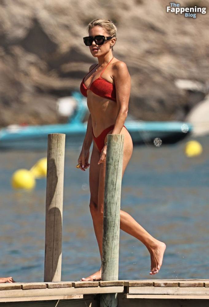 Sylvie Meis is Seen in a Red Bikini During Her Day at the Beach on Ibiza (16 Photos) - #13