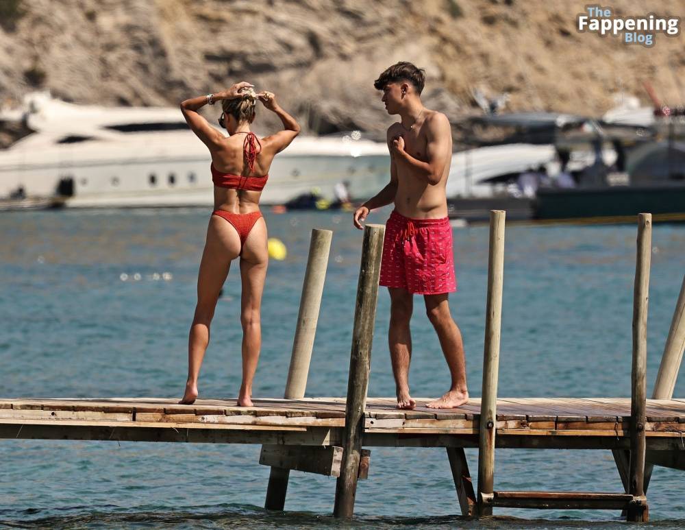 Sylvie Meis is Seen in a Red Bikini During Her Day at the Beach on Ibiza (16 Photos) - #3