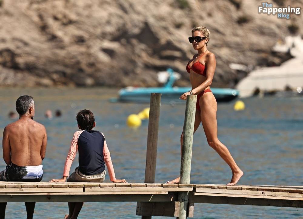 Sylvie Meis is Seen in a Red Bikini During Her Day at the Beach on Ibiza (16 Photos) - #12