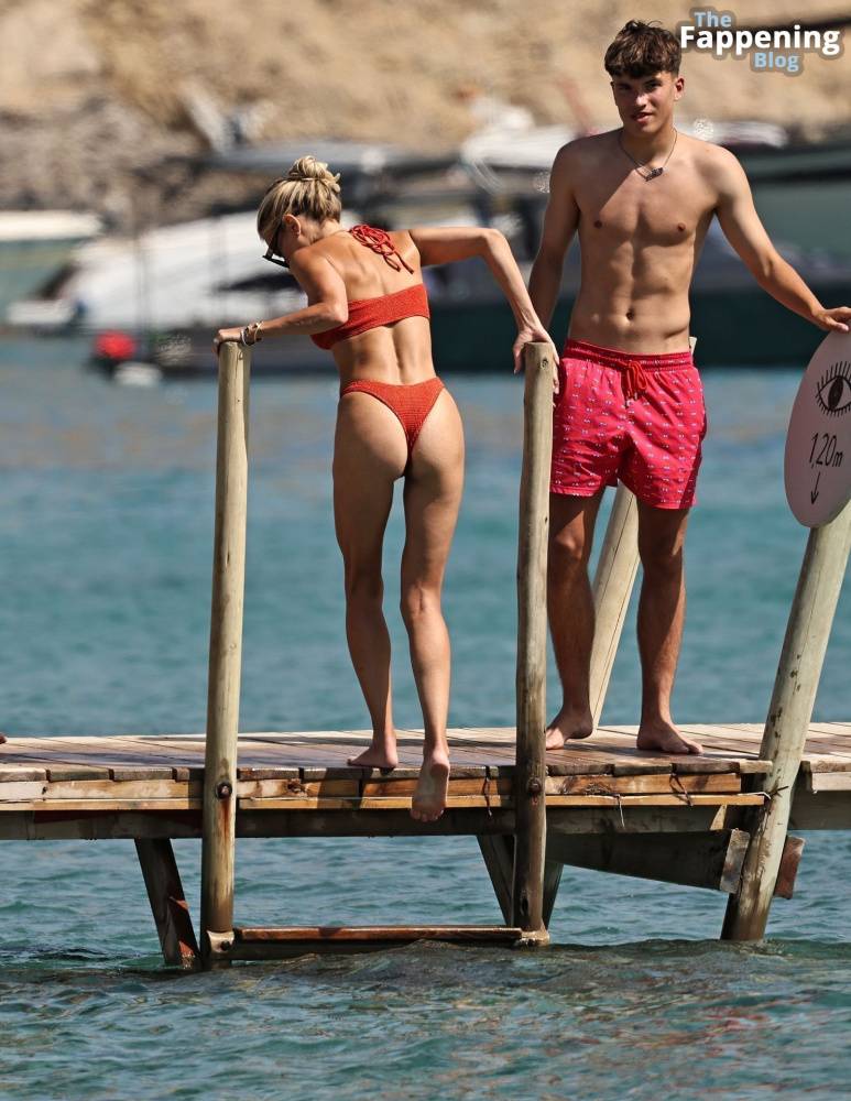 Sylvie Meis is Seen in a Red Bikini During Her Day at the Beach on Ibiza (16 Photos) - #4