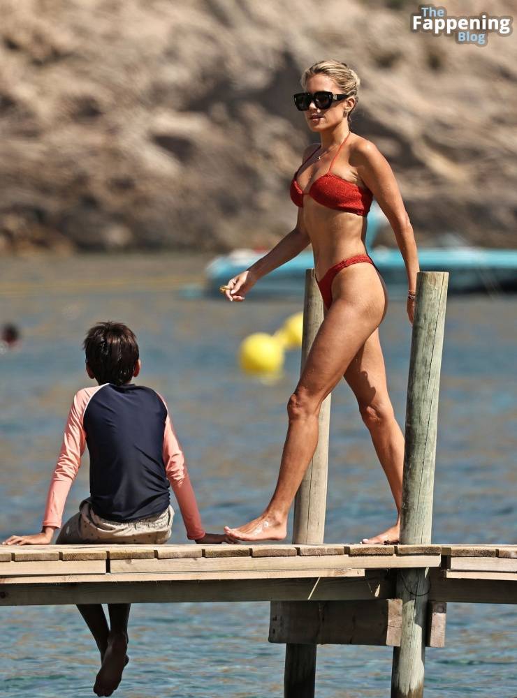 Sylvie Meis is Seen in a Red Bikini During Her Day at the Beach on Ibiza (16 Photos) - #14