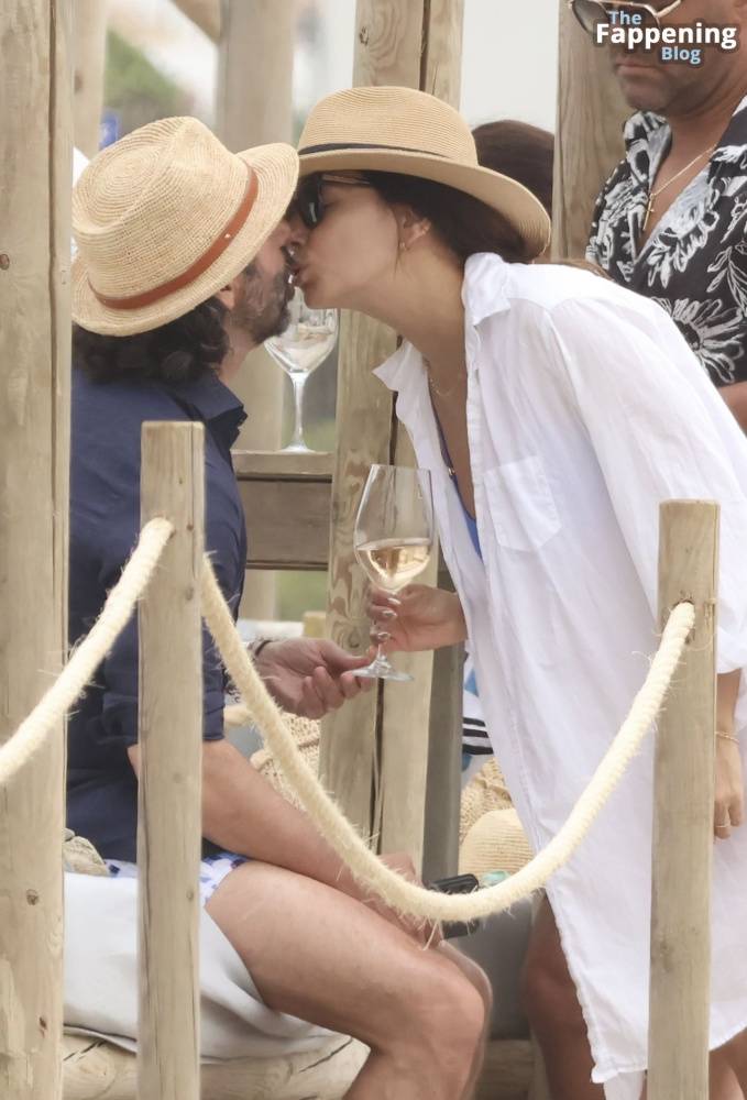 Eva Longoria Enjoys a Glass of Wine in the Sun while on the Beach in Marbella (111 Photos) - #11