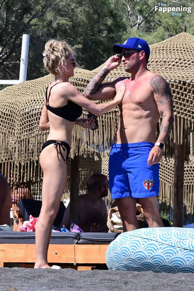 Katie McGlynn Stuns in a Black Bikini as She Hits the Beach in Santorini (29 Photos) - #16