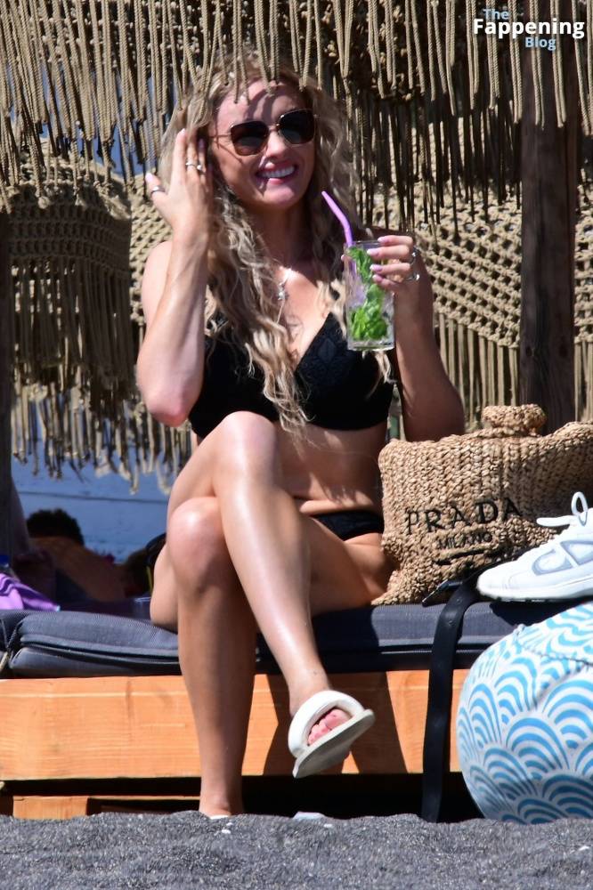 Katie McGlynn Stuns in a Black Bikini as She Hits the Beach in Santorini (29 Photos) - #3