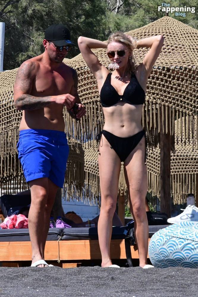 Katie McGlynn Stuns in a Black Bikini as She Hits the Beach in Santorini (29 Photos) - #5